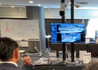 2眼レンズのモニター表示画面
