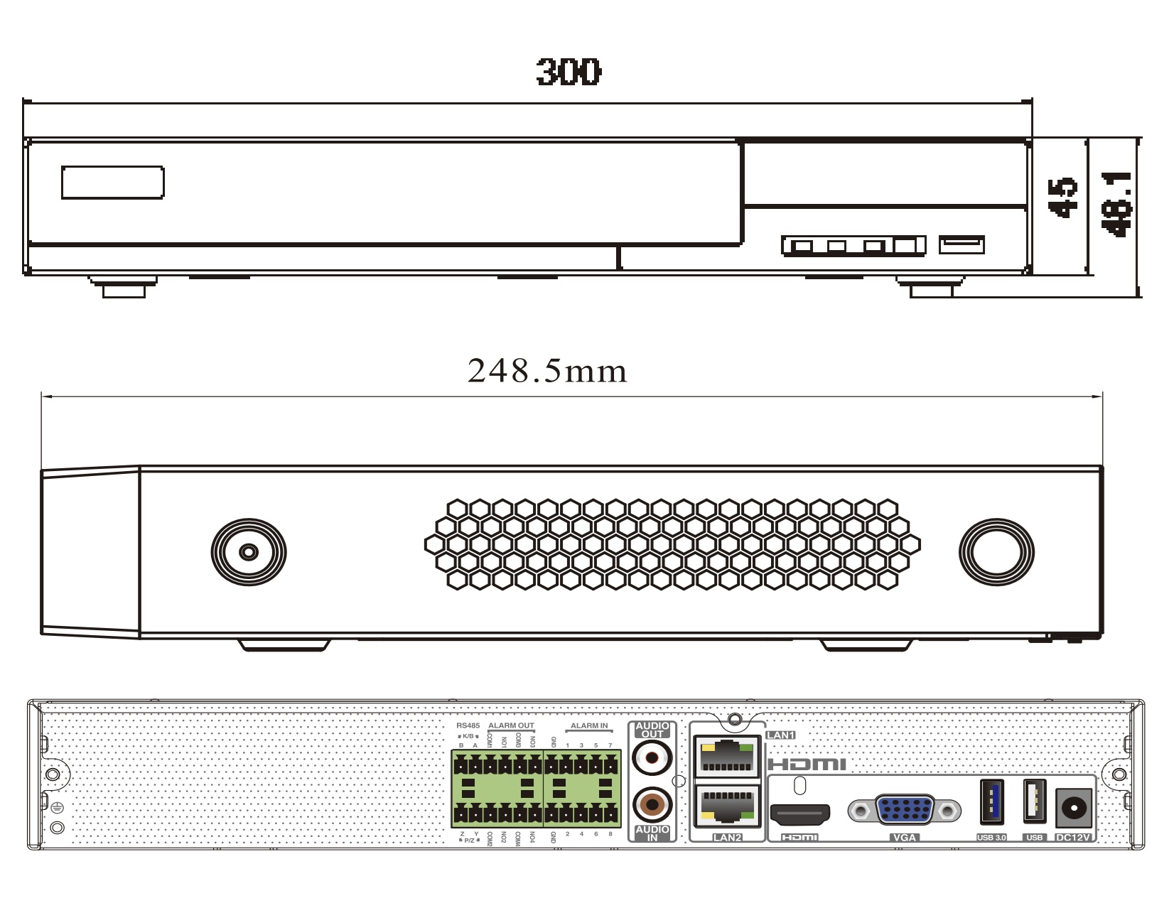 N-36》IPS-NVR1008<br>8ch NVR NDAA準拠 - 画像 (2)
