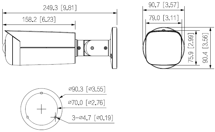 IPC-HFW3441T-AS-P外寸