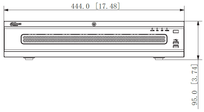 NVR608-64-4KS2(64ch)外寸