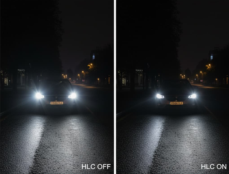 HLC イメージ画像(ON / OFF 比較)